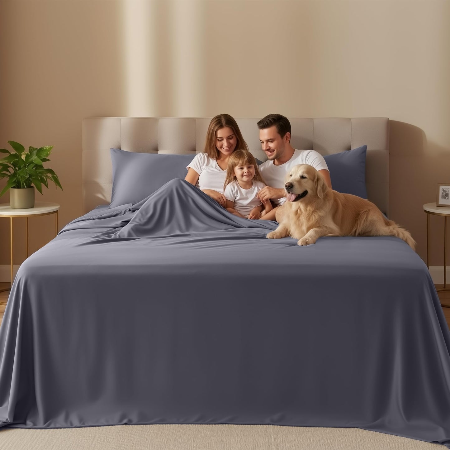 Utopia Bedding Full/Double Bed Sheets - 4 Piece Full Size Cooling Sheet Set - Hotel Luxury Soft Breathable Microfiber, Oeko-TEX, Deep Pocket Easy Fit & Care, Fade & Wrinkle Resistant, Grey 🍁 All In One Marketplace Canada