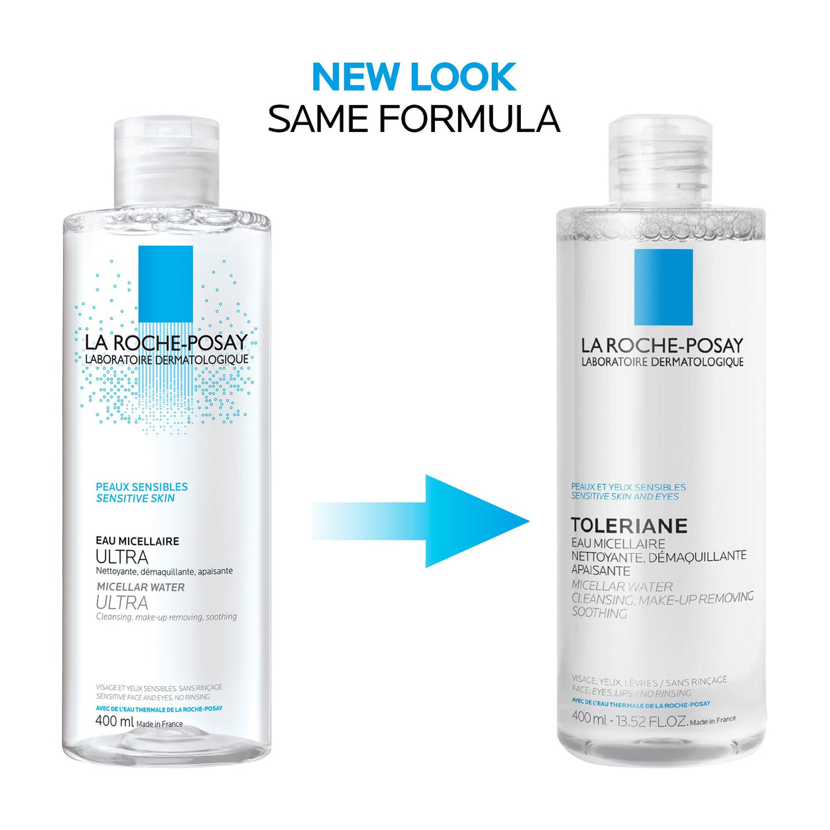 La Roche Posay Toleriane Micellar Water for Ultra Sensitive Skin, Cleanses and Removes Makeup, formulated with Glycerin & Thermal Spring Water, Hypoallergenic, Recommended by Dermatologists, 400ml 🍁 All In One Marketplace Canada