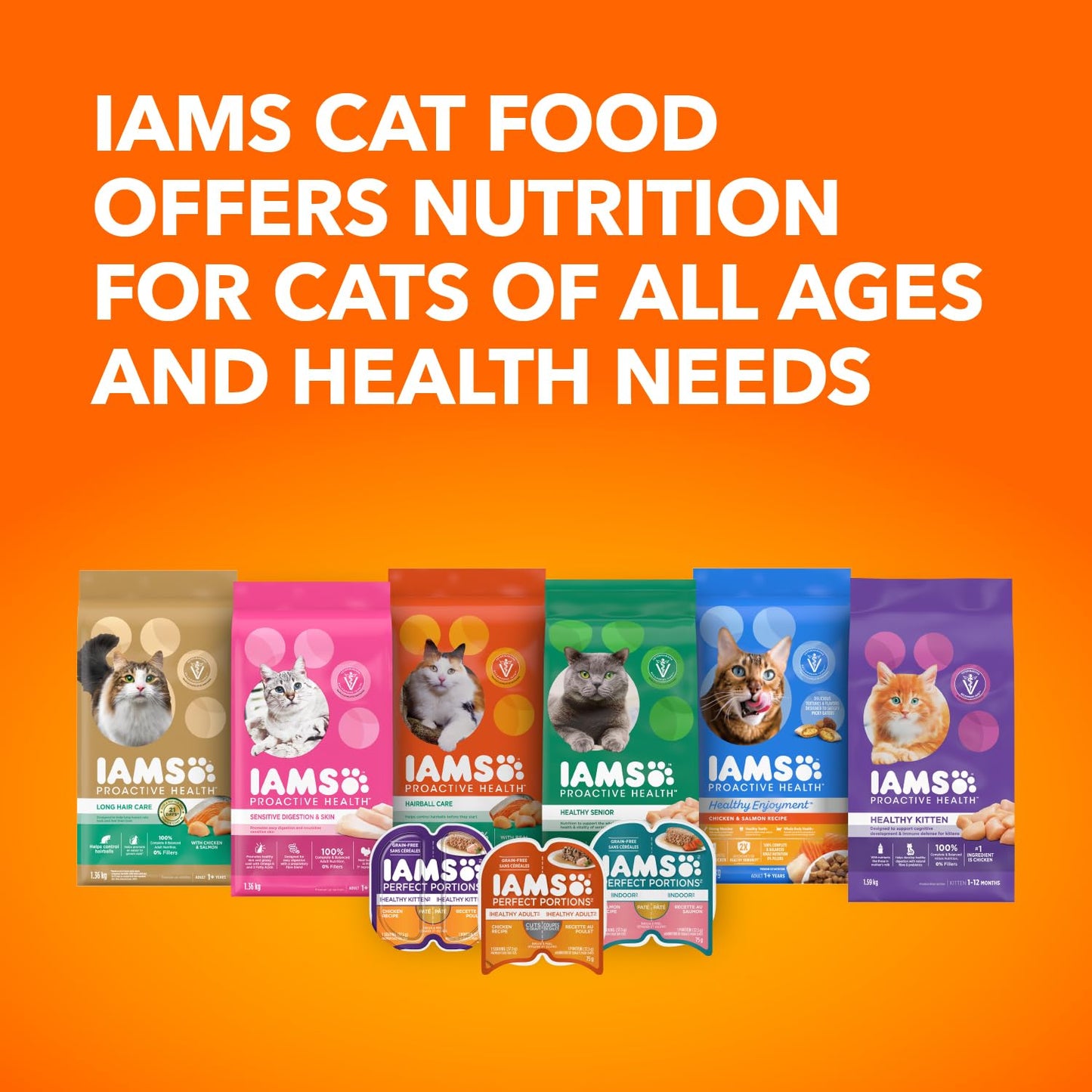 IAMS PERFECT PORTIONS Kitten Wet Cat Food, Chicken Flavour, 75g (24 pack) 🍁 All In One Marketplace Canada