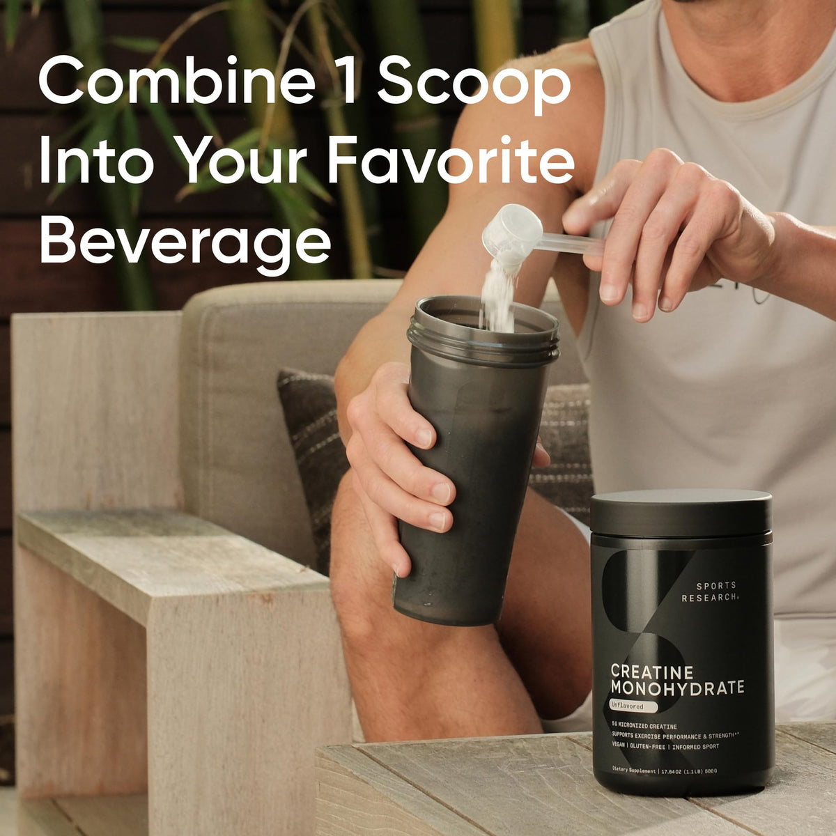 Sports Research® Creatine Monohydrate - Pure Micronized Creatine Monohydrate Powder - Improves strength, power, and performance for Women and Men | Non-GMO 60 Servings 🍁 All In One Marketplace Canada