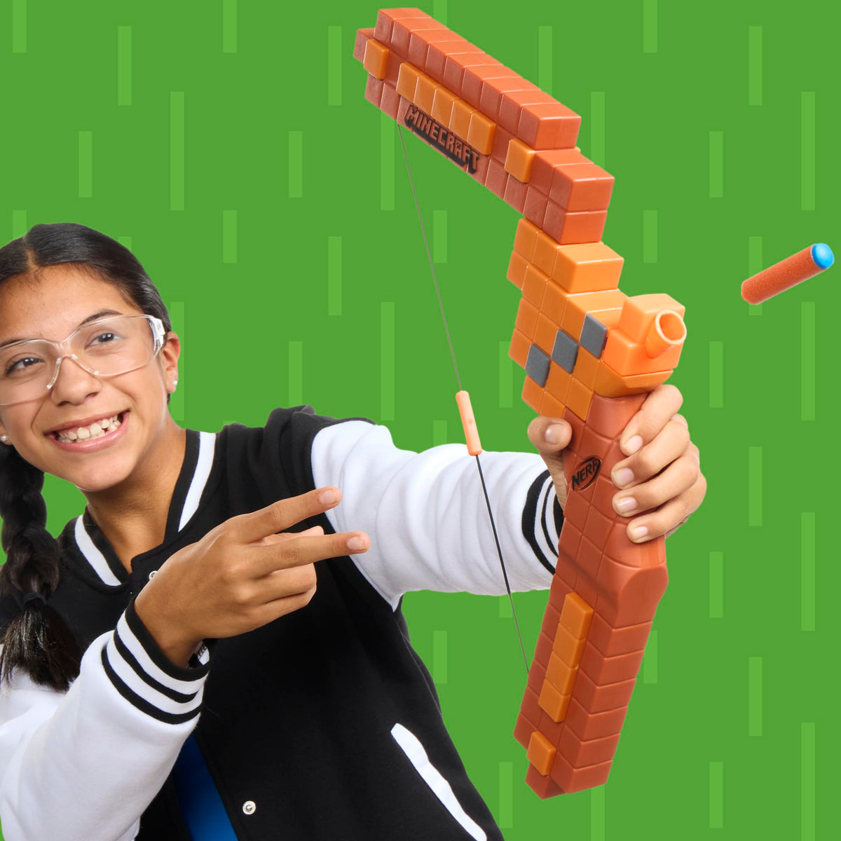 Nerf Minecraft Bow Dart Blaster, Pull-Back String Priming, 8 Nerf N1 Darts Compatible Only with Nerf N1 Dart Blasters, Ages 8+ 🍁 All In One Marketplace Canada