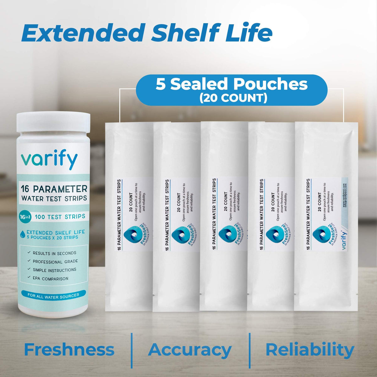 17 in 1 Premium Drinking Water Test Kit - 100 Strips + 2 Bacteria Tests - Home Water Quality Test - Well and Tap Water - Easy Testing for Lead, Bacteria, Hardness, Fluoride, pH, Iron, Copper and more! 🍁 All In One Marketplace Canada
