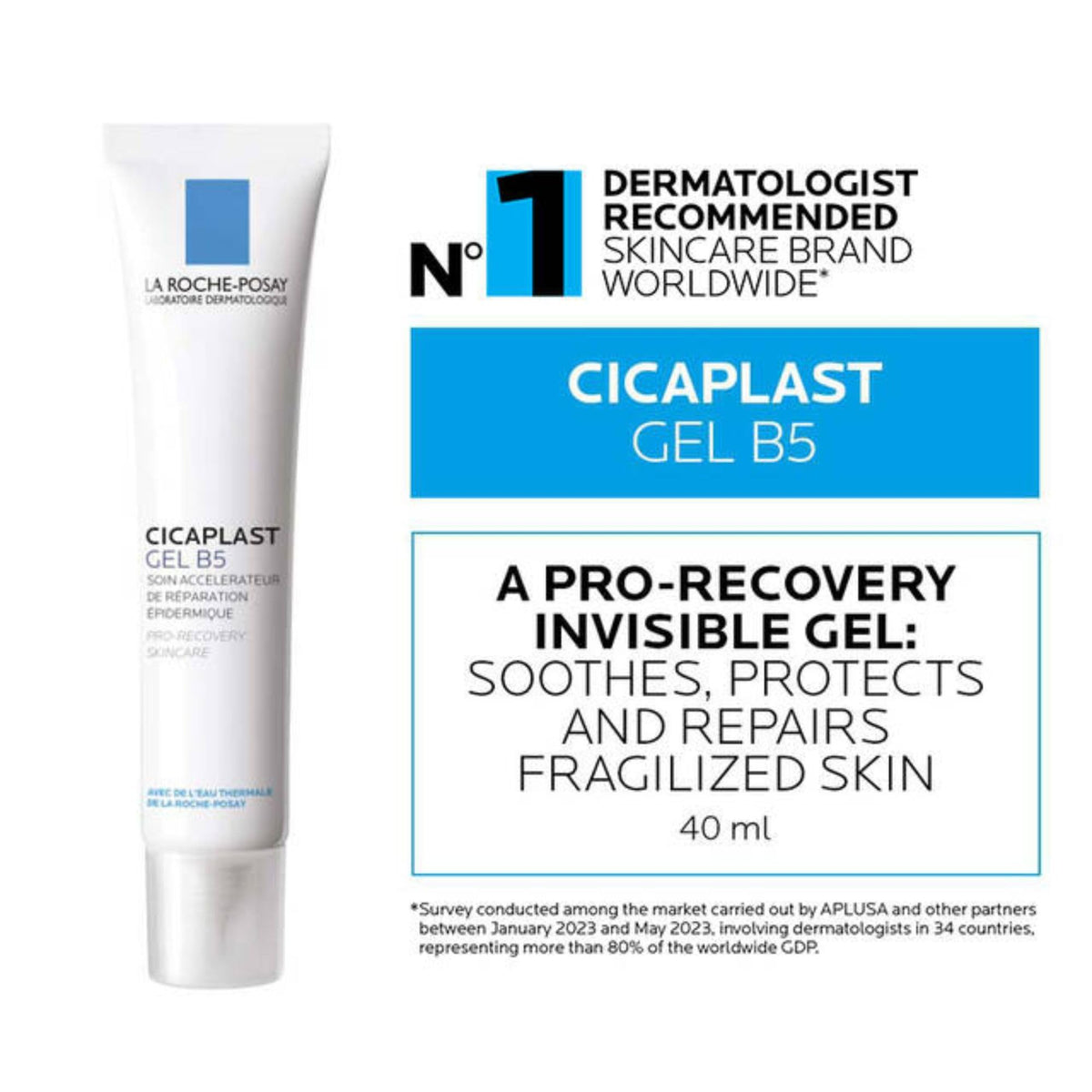 La Roche-Posay Face and Body Post Procedure Scar Gel, Cicaplast Gel B5 Hyaluronic Acid Skin Recovery Accelerator with Vitamin B5 & Shea Butter. Soothing and Repairing, Fragrance Free, 40mL 🍁 All In One Marketplace Canada