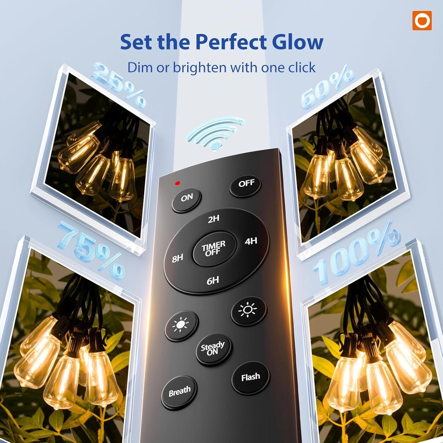 addlon 100FT (50FTx2) Outdoor String Lights Waterproof Shatterproof with 32 LED Edison Bulbs, Dimmable Connectable Patio Lights for Backyard Garden Balcony Party, Warm Yellow, Energy-Saving 🍁 All In One Marketplace Canada