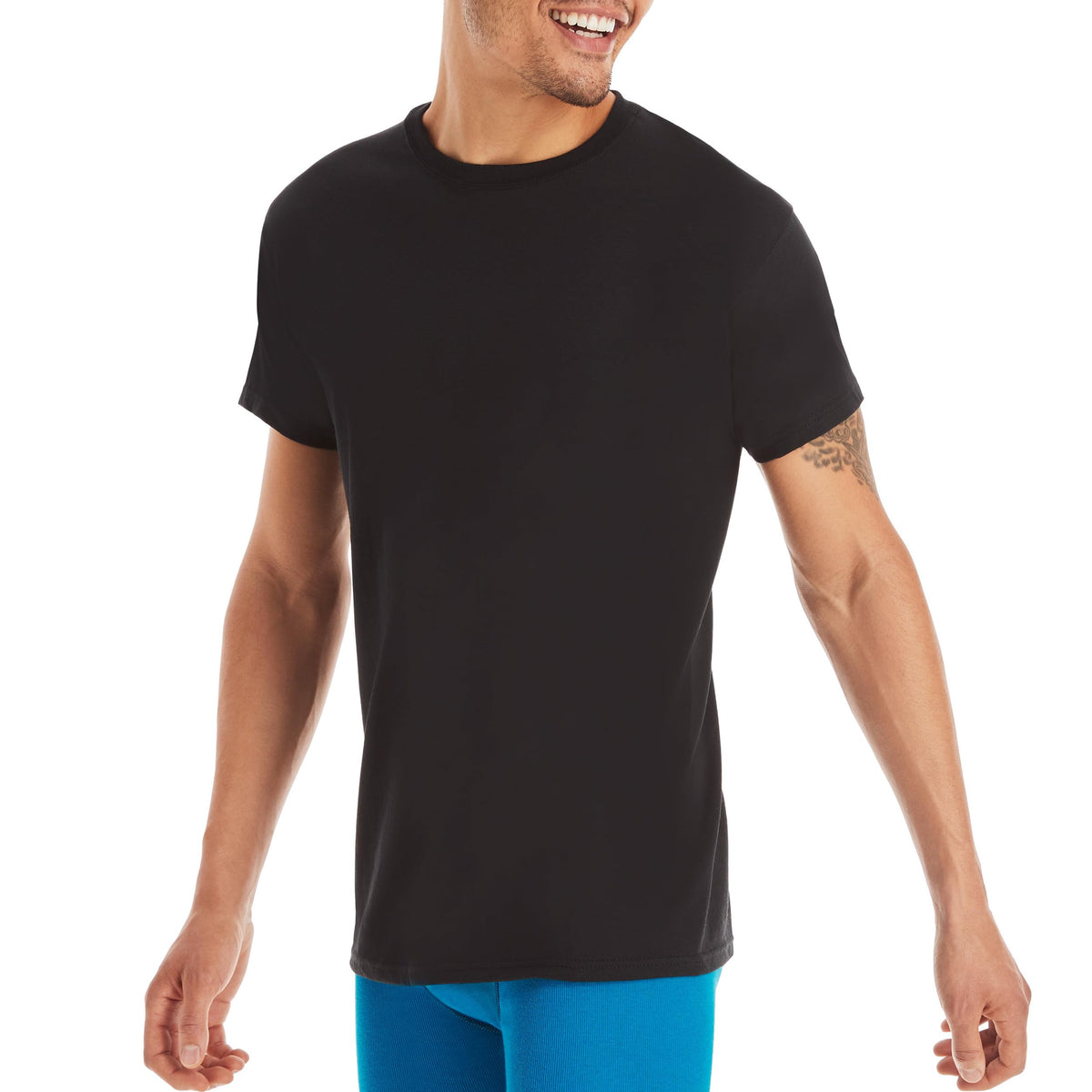 Hanes Men's 4 Pack FreshIQ Crewneck Undershirt, Assorted, Medium 🍁 All In One Marketplace Canada