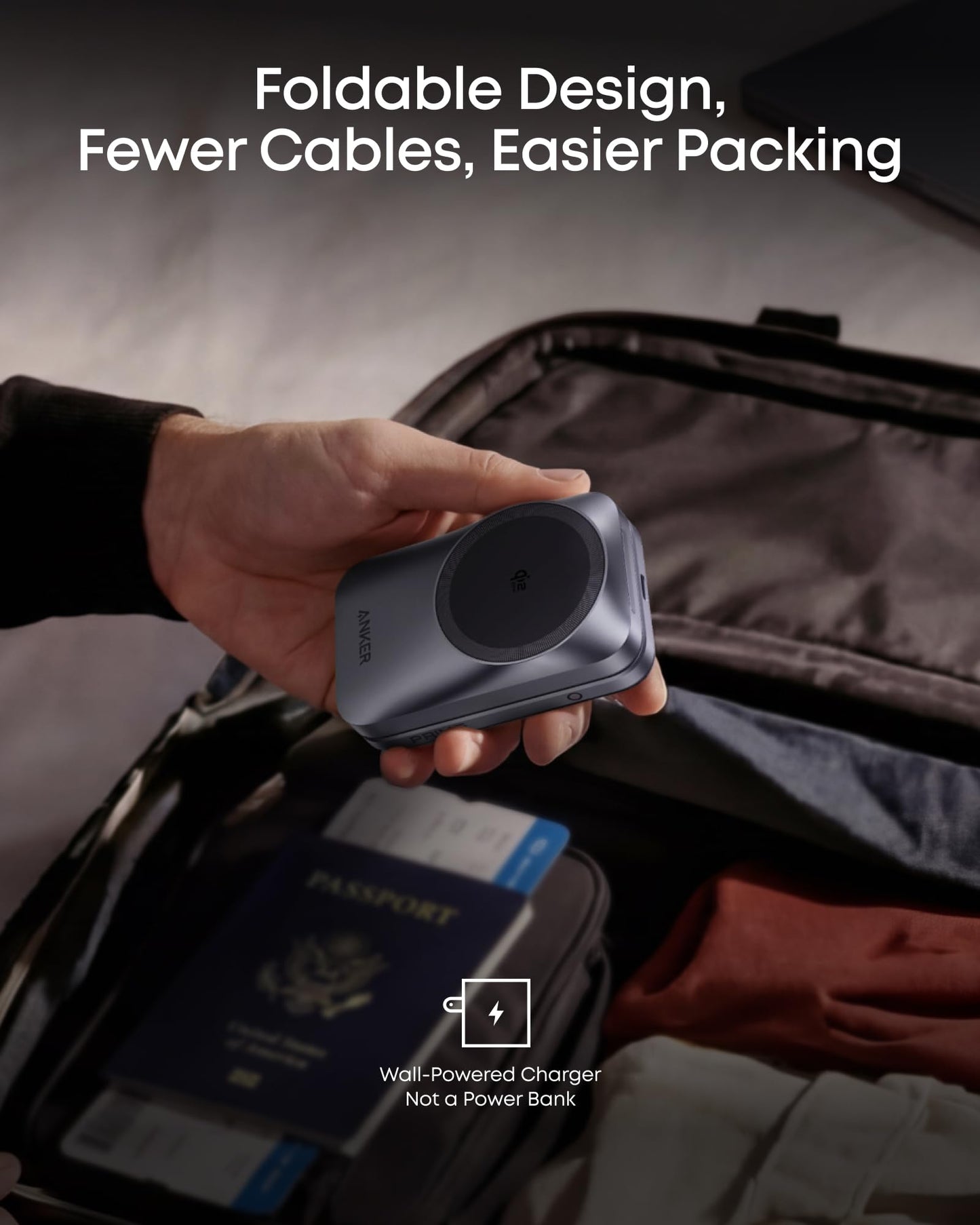 Anker Prime 3-in-1 Charging Station, AirCool Wireless Charger, 25W Qi2.2-Certified Palm-Sized Foldable MagSafe Charger Compatible with iPhone 17, Apple Watch, AirPods (Non-Battery, with Adapter) 🍁 All In One Marketplace Canada