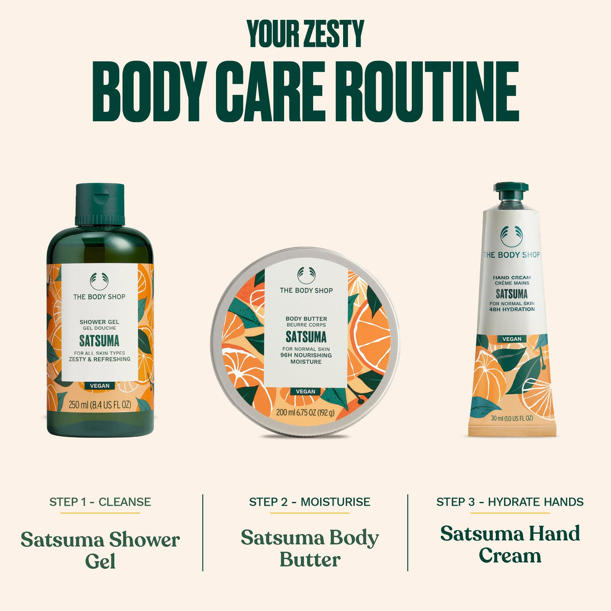 The Body Shop Satsuma Shower Gel 750 ml | Energizing Citrus Body Wash & Natural Shower Gel for Men & Women | Refreshing Cleanser 🍁 All In One Marketplace Canada