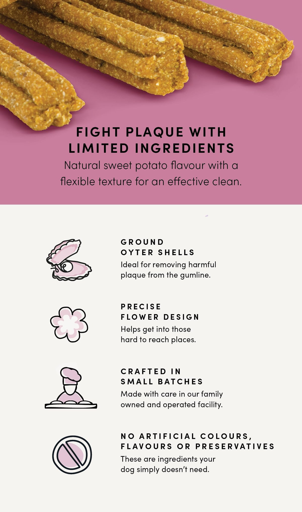Crumps' Naturals, Plaque Busters, 870 g, Dog Treats 🍁 All In One Marketplace Canada