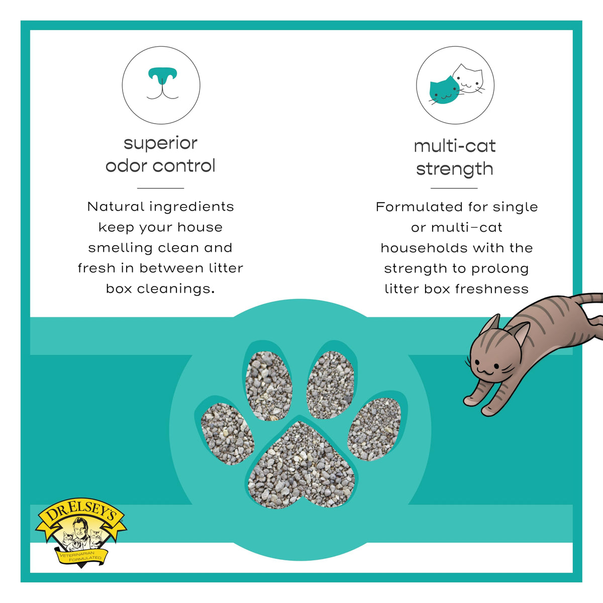Dr. Elsey's R and R Cat Litter - Low Dust, Low Tracking, Hard Clumping, Superior Scent Control, Unscented and Natural Ingredients - Stress Reducing Kitty Litter, Supports Healthy Breathing 🍁 All In One Marketplace Canada
