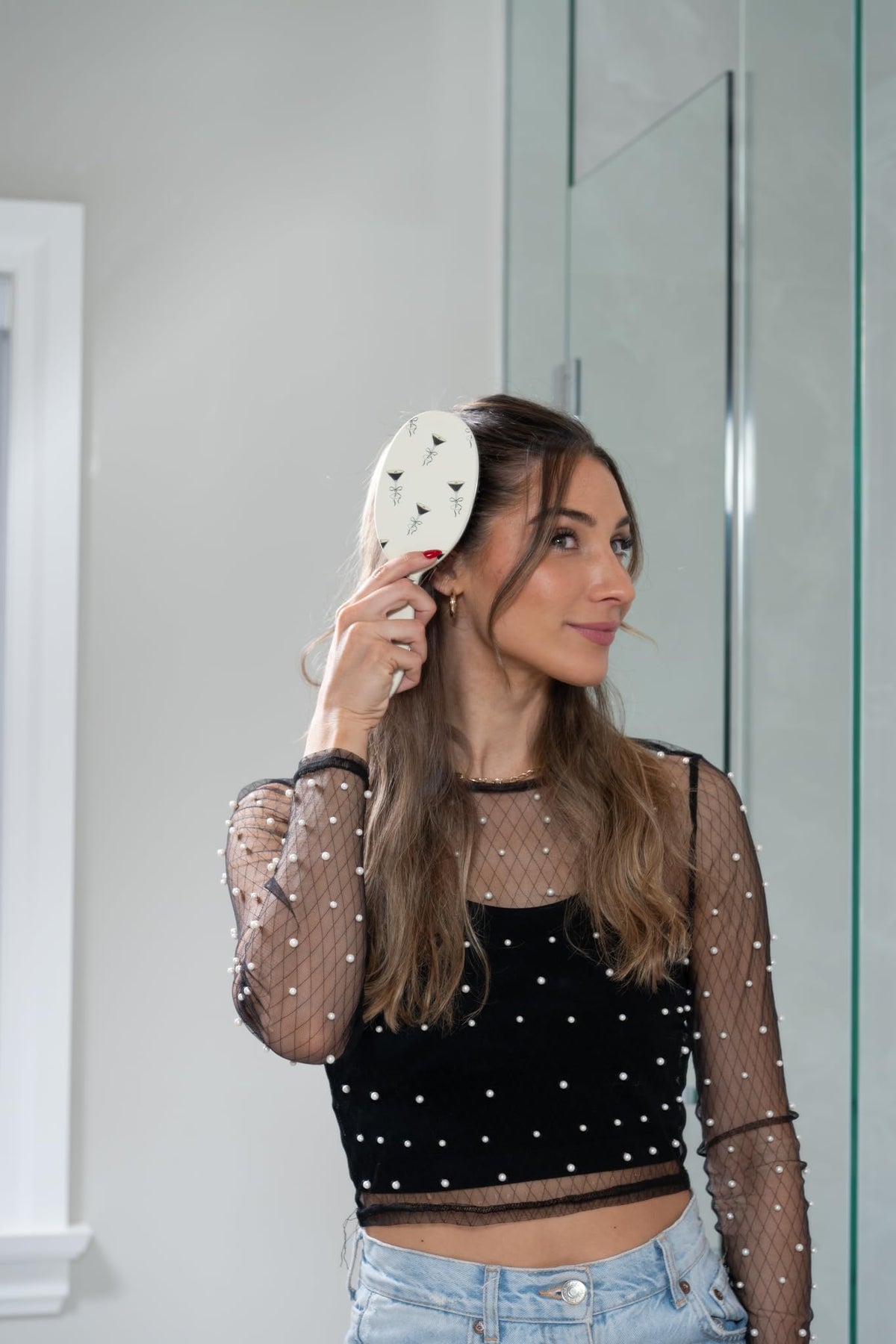 FRAMAR Boar Bristle Hair Brush – Slick Back Hair Brush For Women, Boar Bristle Brush, Slick Back Brush, Hairbrush Women, Brosse a Cheveux, Boar Brush For Volume and Shine – Espresso Martini 🍁 All In One Marketplace Canada