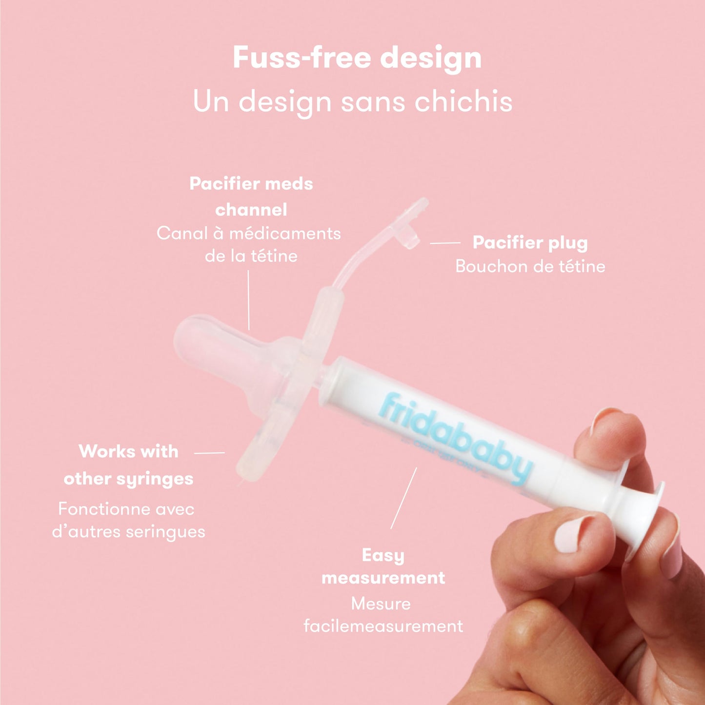 Frida Baby Medicine Pacifier, Medi Frida Baby Medicine Syringe & Accu-Dose Pacifier, Baby Medicine Dispenser for Mess & Fuss Free Use 🍁 All In One Marketplace Canada