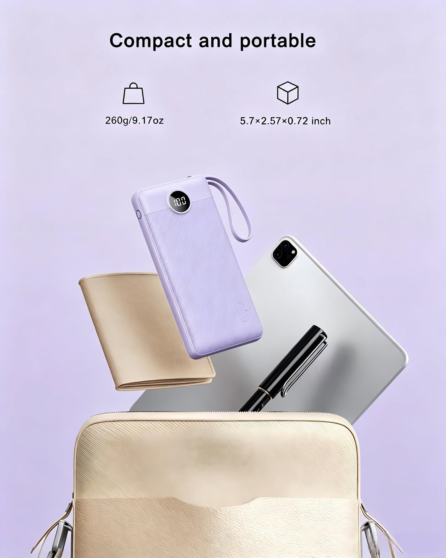 VRURC Portable Charger Power Bank, 10000mAh Travel Essentials Battery Pack 🍁 All In One Marketplace Canada