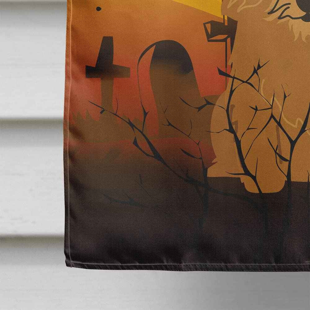Caroline's Treasures BB4286CHF Halloween Norwich Terrier Canvas House Size Flag, Large, Multicolor