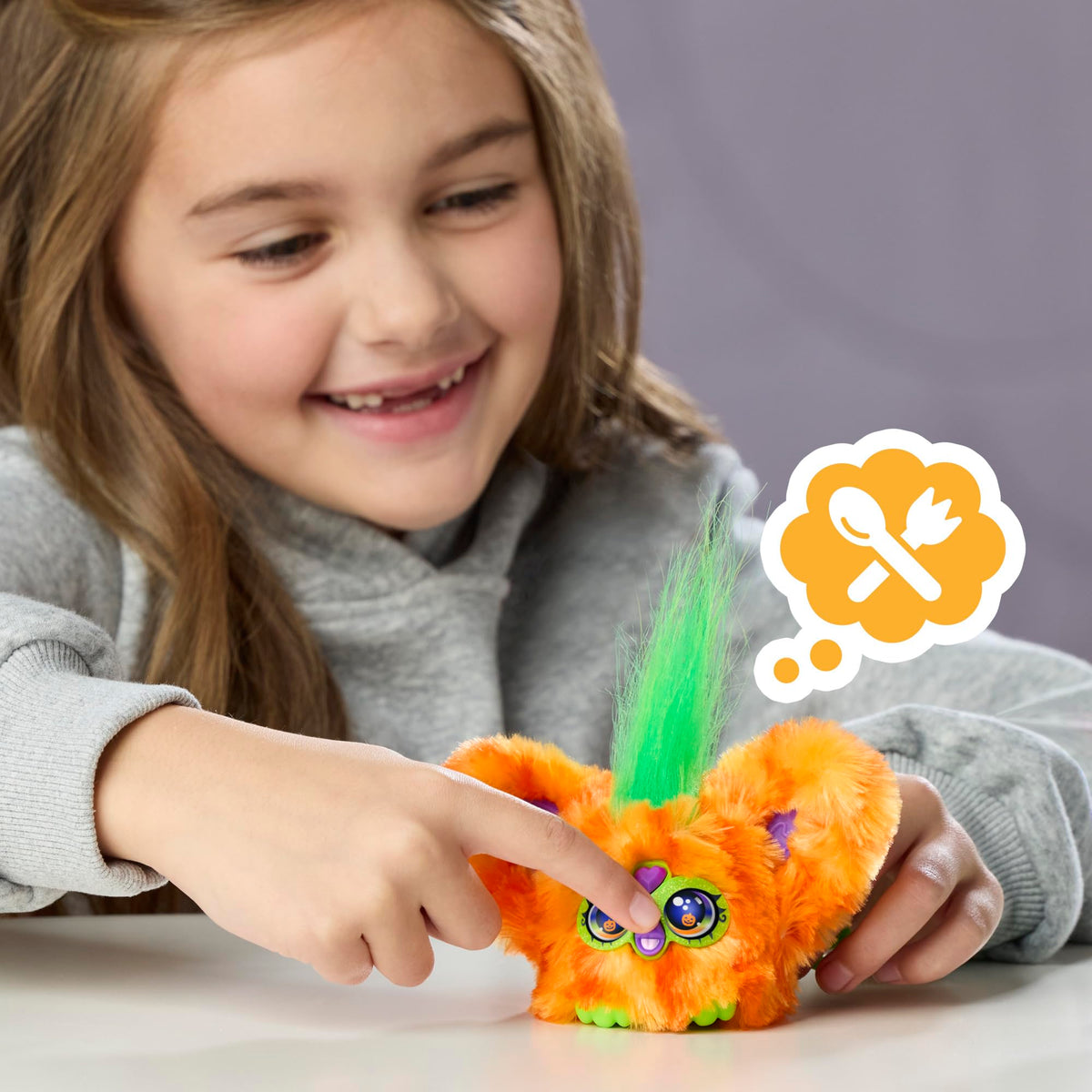 Furby Furblets 2 Pack of Fall Edition Mini Friends Trick-Ee & Boo-Kin, Electronic Halloween Plush Toys for Girls & Boys 6+, Multicolor