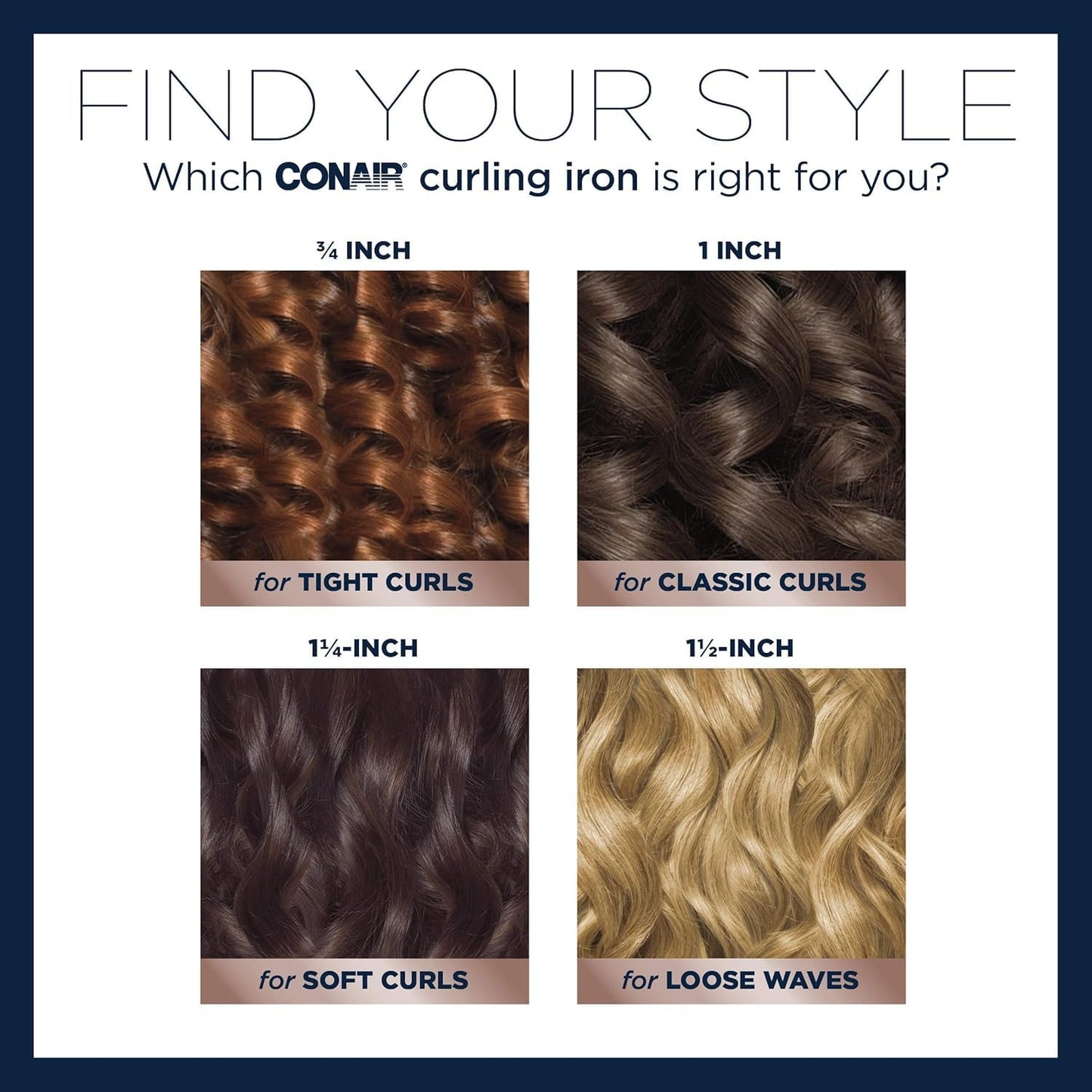 Conair Double Ceramic 1 1/2-Inch Curling Iron, 1 ½ inch barrel produces soft waves – for use on medium and long hair, Hair curler 🍁 All In One Marketplace Canada