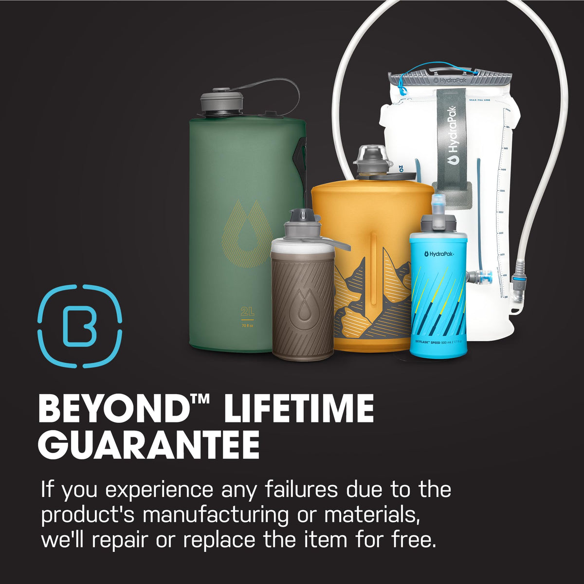 HydraPak SkyFlask Speed - Collapsible Handheld Running Water Bottle (500ml) - Adjustable Strap, Lightweight, Spill-Proof Cap 🍁 All In One Marketplace Canada