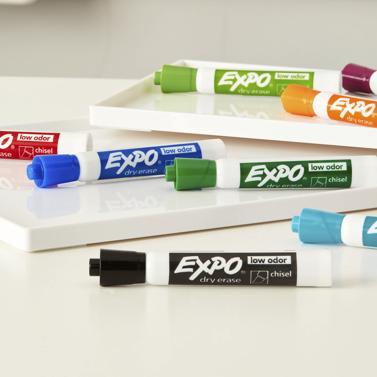 Expo Low Odour Dry Erase Markers, Chisel Tip, Black, 36 Count 🍁 All In One Marketplace Canada