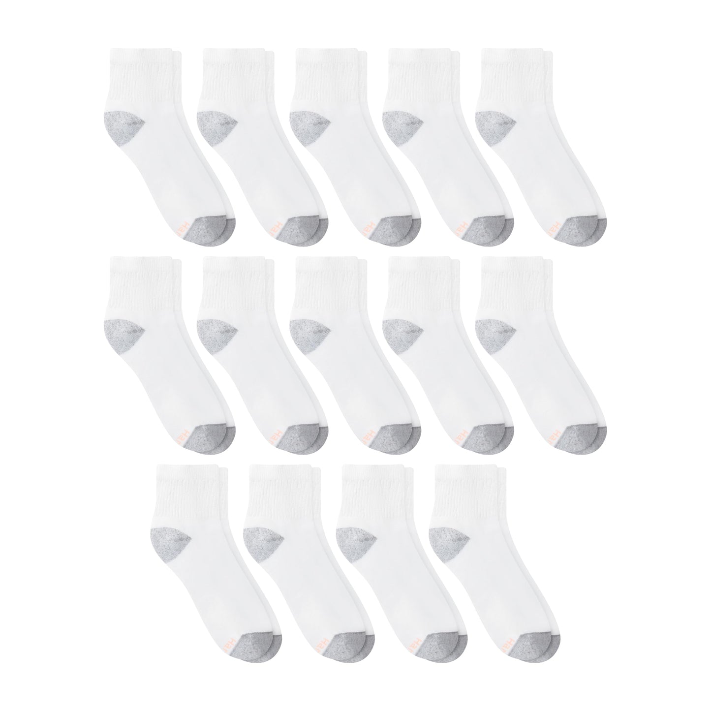 Hanes Womens Value Pack, Ankle Soft Moisture-wicking Socks, Available In 10 And 14-packs, White - 14 Pack, 5-9 US 🍁 All In One Marketplace Canada