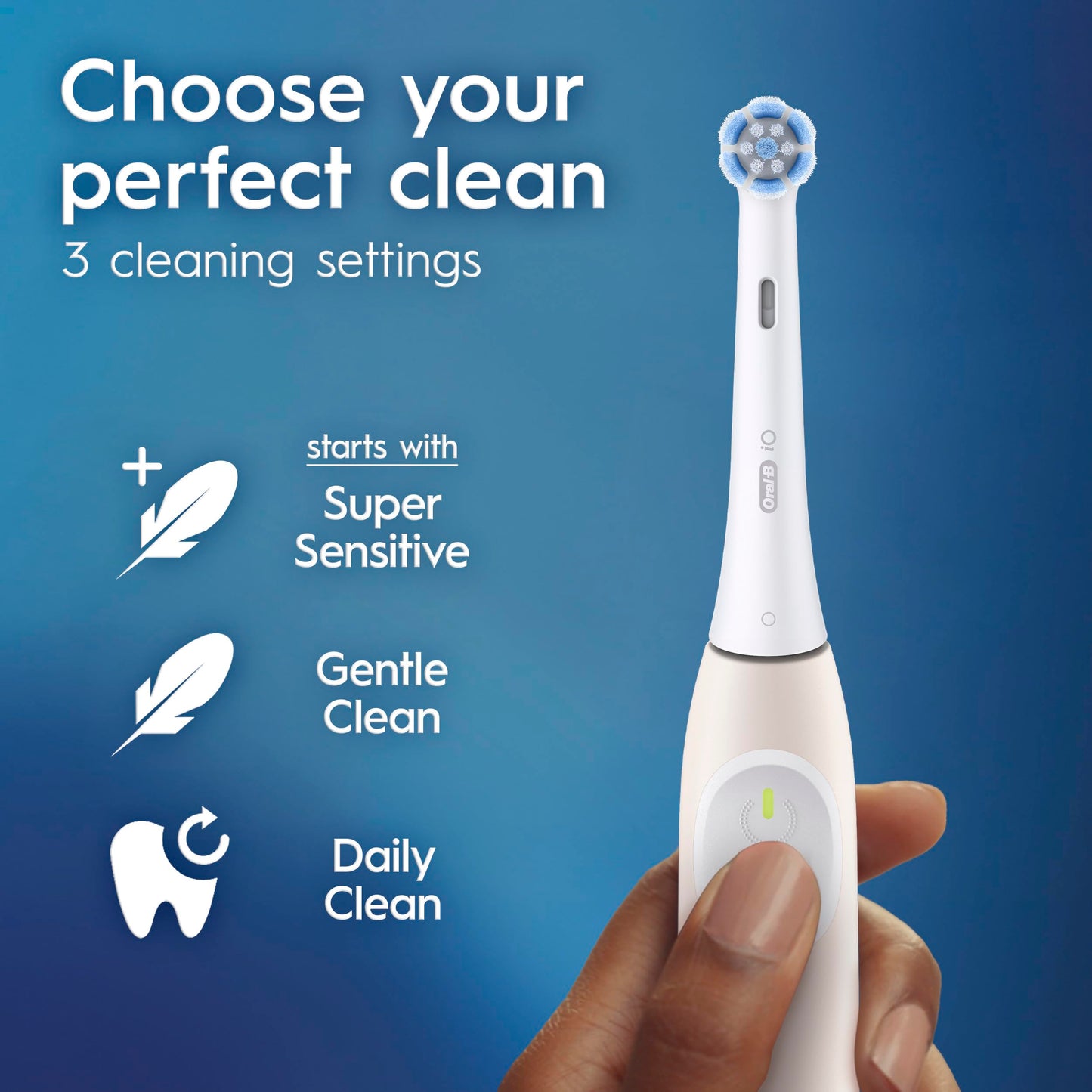 Oral-B iO2 Electric Toothbrush, for an Easy Switch to Electric, Peach, Rechargeable Electric Toothbrushes, iO Series 2 Starter Kit with 1 Power Toothbrush and 2 Brush Heads 🍁 All In One Marketplace Canada