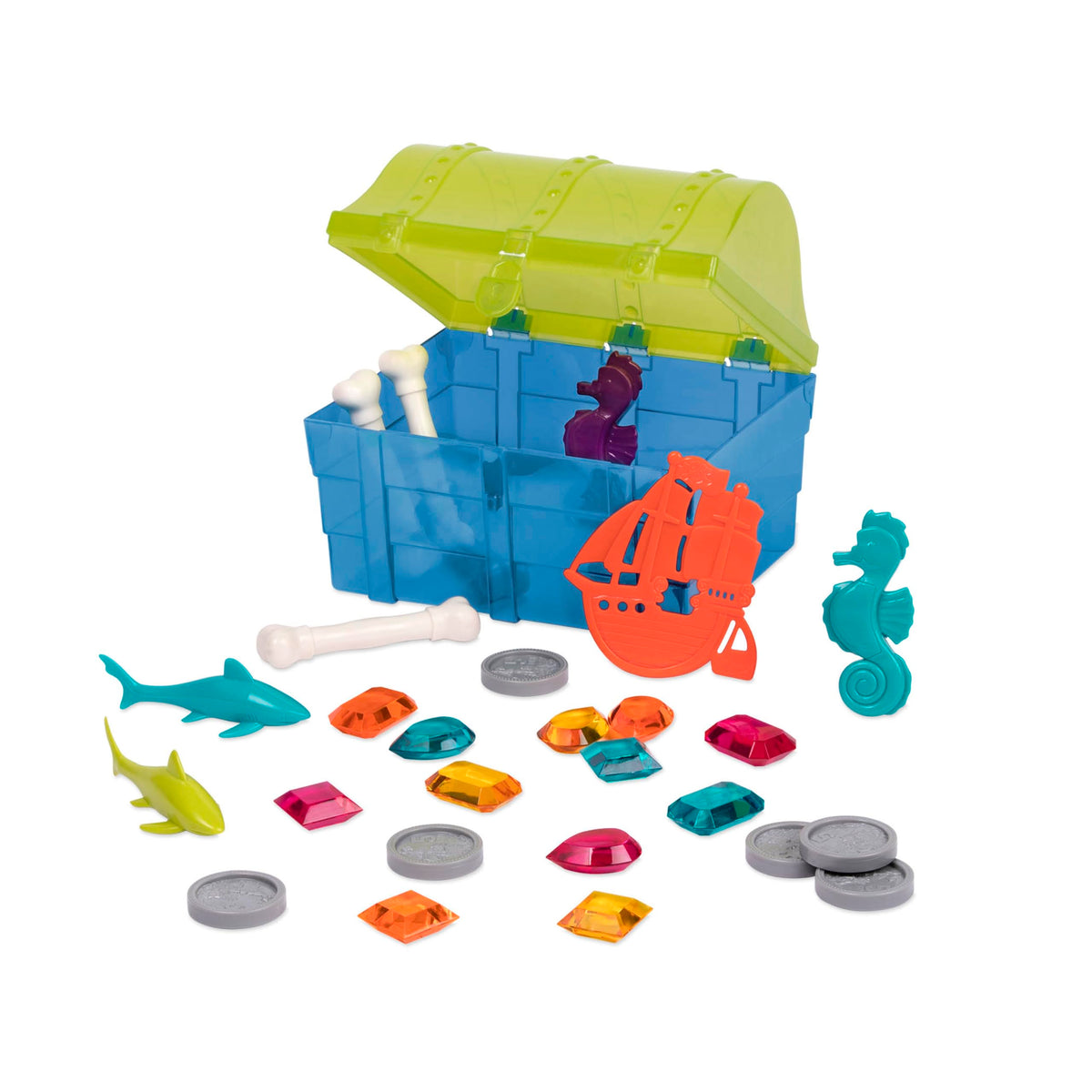 Battat Pirate Diving Set, Treasure Chest Pool Toy, 28 Pieces, Water & Sand 🍁 All In One Marketplace Canada