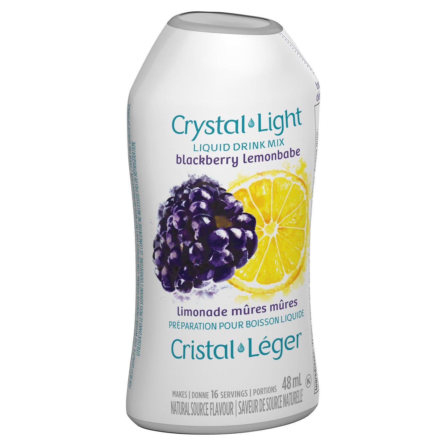 Crystal Light Blackberry Lemonbabe Liquid Drink Mix, 48 mL Bottle (Pack of 12) 🍁 All In One Marketplace Canada