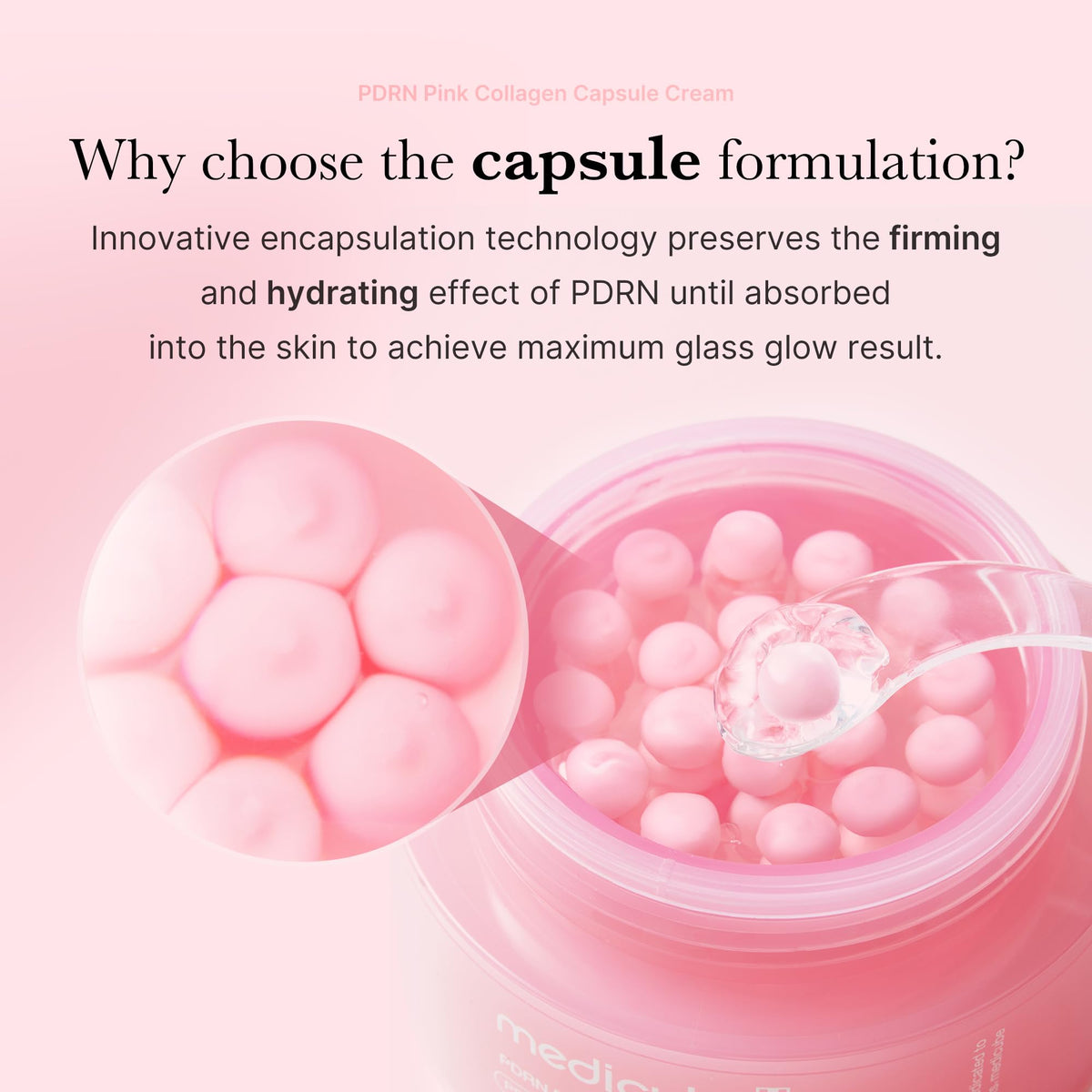 medicube Salmon DNA PDRN Pink Collagen Capsule Cream, Face Moisturizer | Lightweight Moisturizing Cream | PDRN, Niacinamide for Uneven Skin Tone, Glow hydration | Korean Skin Care 1.94 oz 🍁 All In One Marketplace Canada