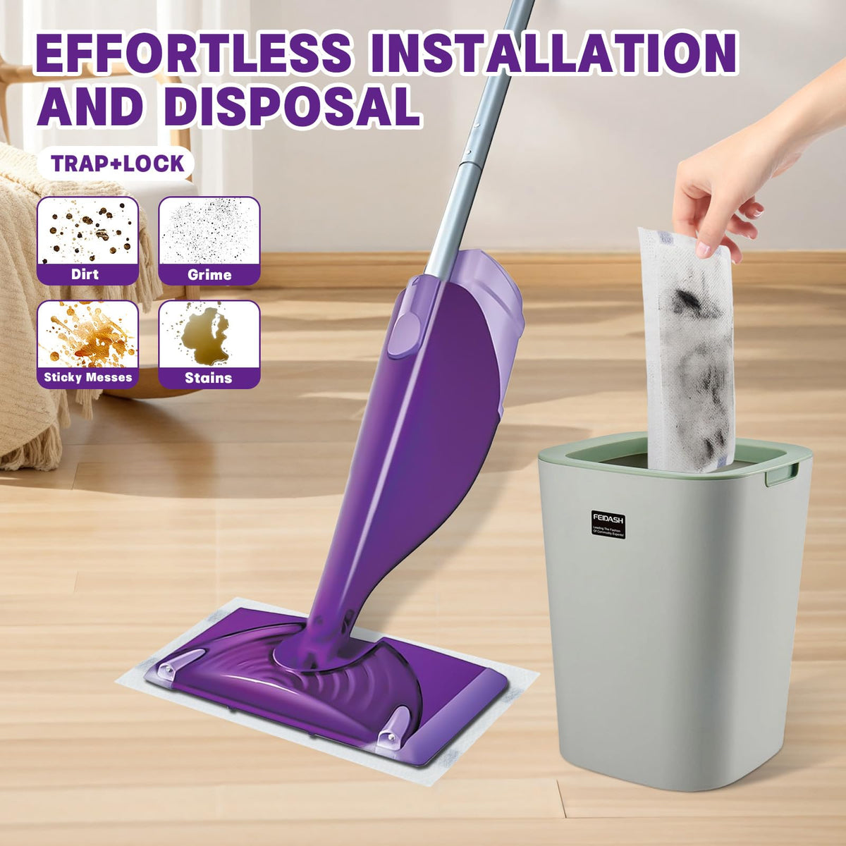 30 Count Disposable Wetjet Pad Refills for Swiffer Wetjet,Spray Wet Pads Refill, Heavy Duty Mop Pad Refills,All Purpose Multi Surface Floor Cleaning 🍁 All In One Marketplace Canada