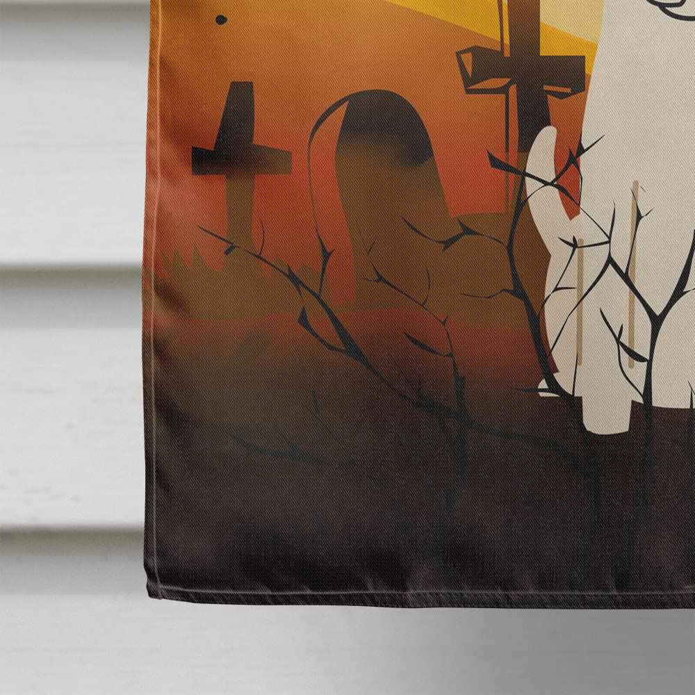Caroline's Treasures BB4364CHF Halloween Smooth Fox Terrier Flag Canvas House Size, Large, Multicolor