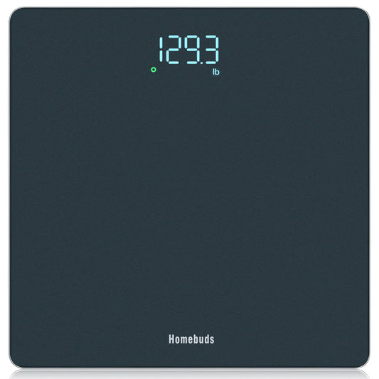 Homebuds Digital Weight Scale, High Precision in 0.1lb by Our Professional Scale Factory Since 2001, Scale Body Weight LED Display and Step-On, 3*AAA Batteries Included, 400lb/182kg, Blue 🍁 All In One Marketplace Canada