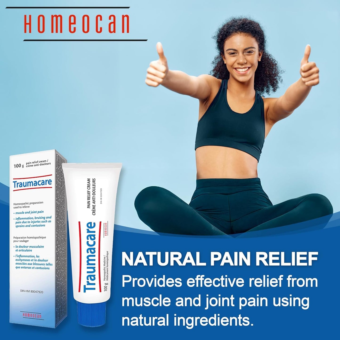 Homeocan Homeopathic Arnica Cream, Bruise Cream, Non Greasy, 100g 🍁 All In One Marketplace Canada