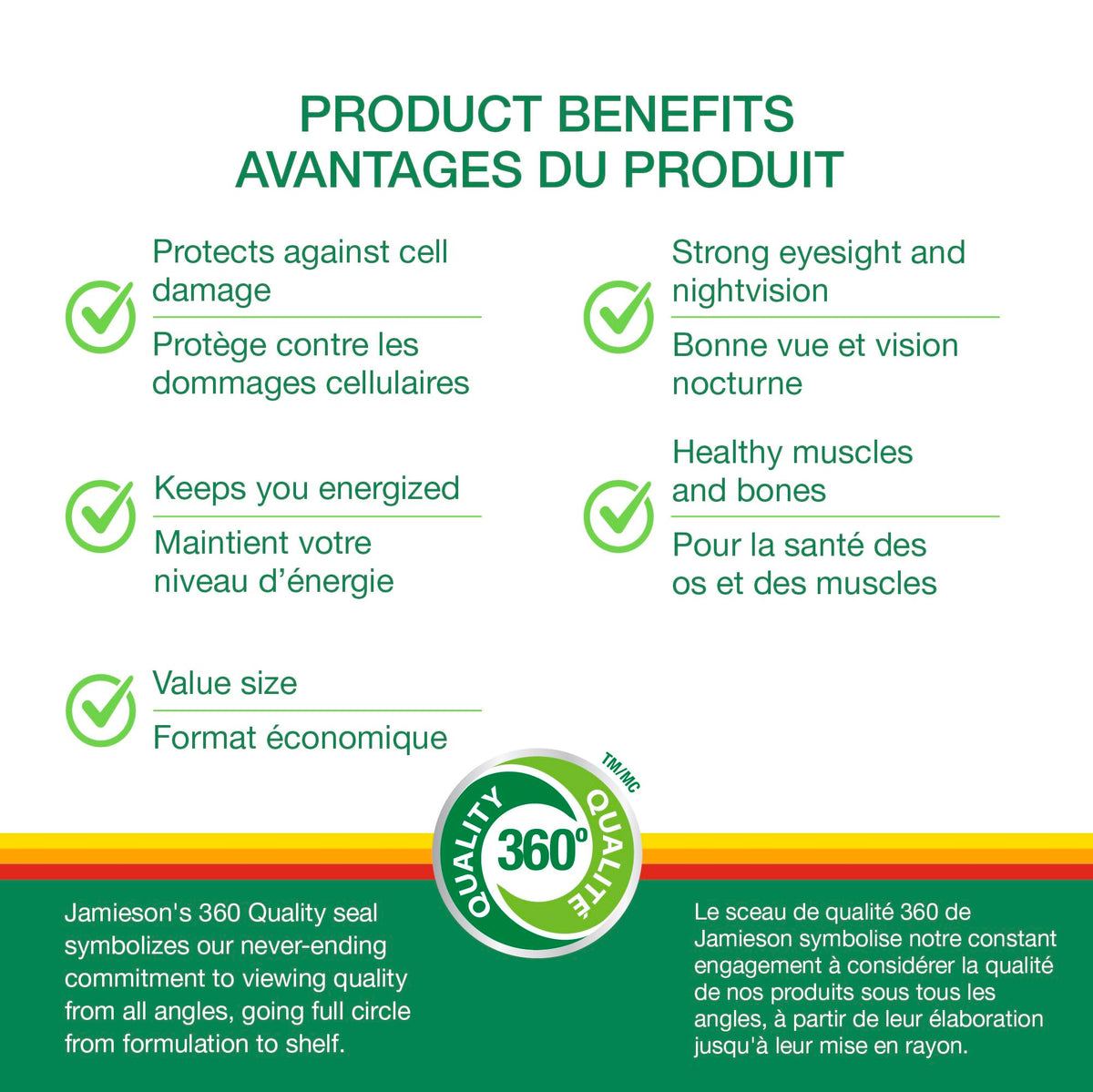 Jamieson 100% Complete Multivitamin for Men, with Siberian Ginseng, Lycopene and Selenium. Supports Eye Health, Energy, Immunity, and Everyday Health, Gluten-Free, One Per Day, 160 Caplets 🍁 All In One Marketplace Canada