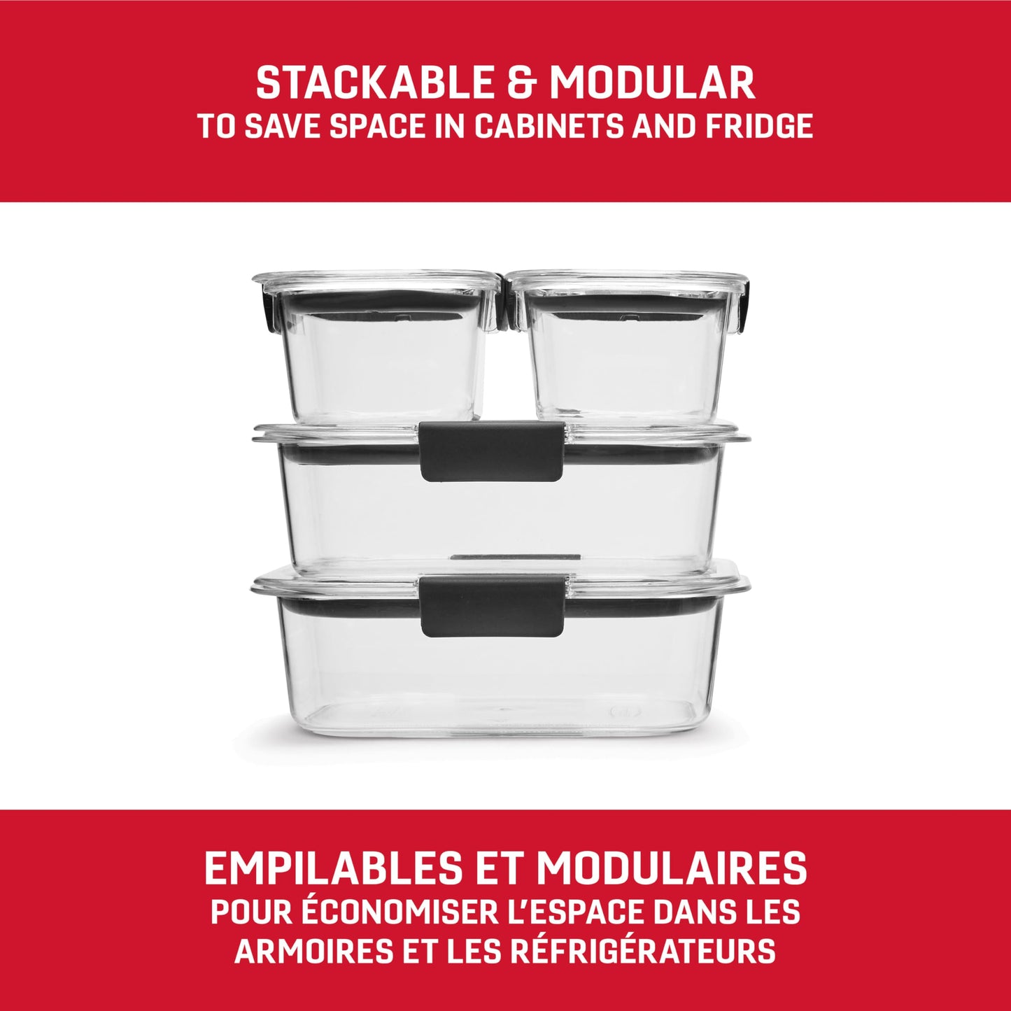 Rubbermaid 44-Piece Brilliance Food Storage Containers with Lids for Lunch, Meal Prep and Leftovers, Dishwasher Safe, Leak-Proof & BPA-Free 🍁 All In One Marketplace Canada
