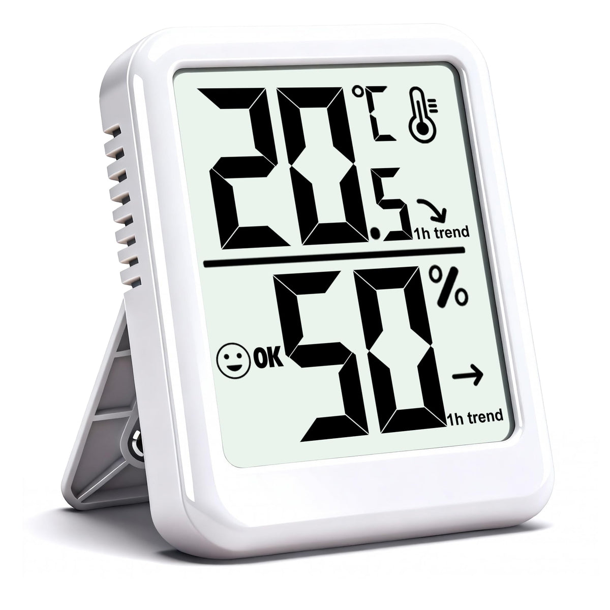 Ayawiss Room Thermometer Indoor Hygrometer with Celsius/Fahrenheit (℃/℉) Switch, Humidity Meter Gauge Digital Temperature and Humidity Sensor Monitor for Home Pets Plants - AAA Battery Included 🍁 All In One Marketplace Canada
