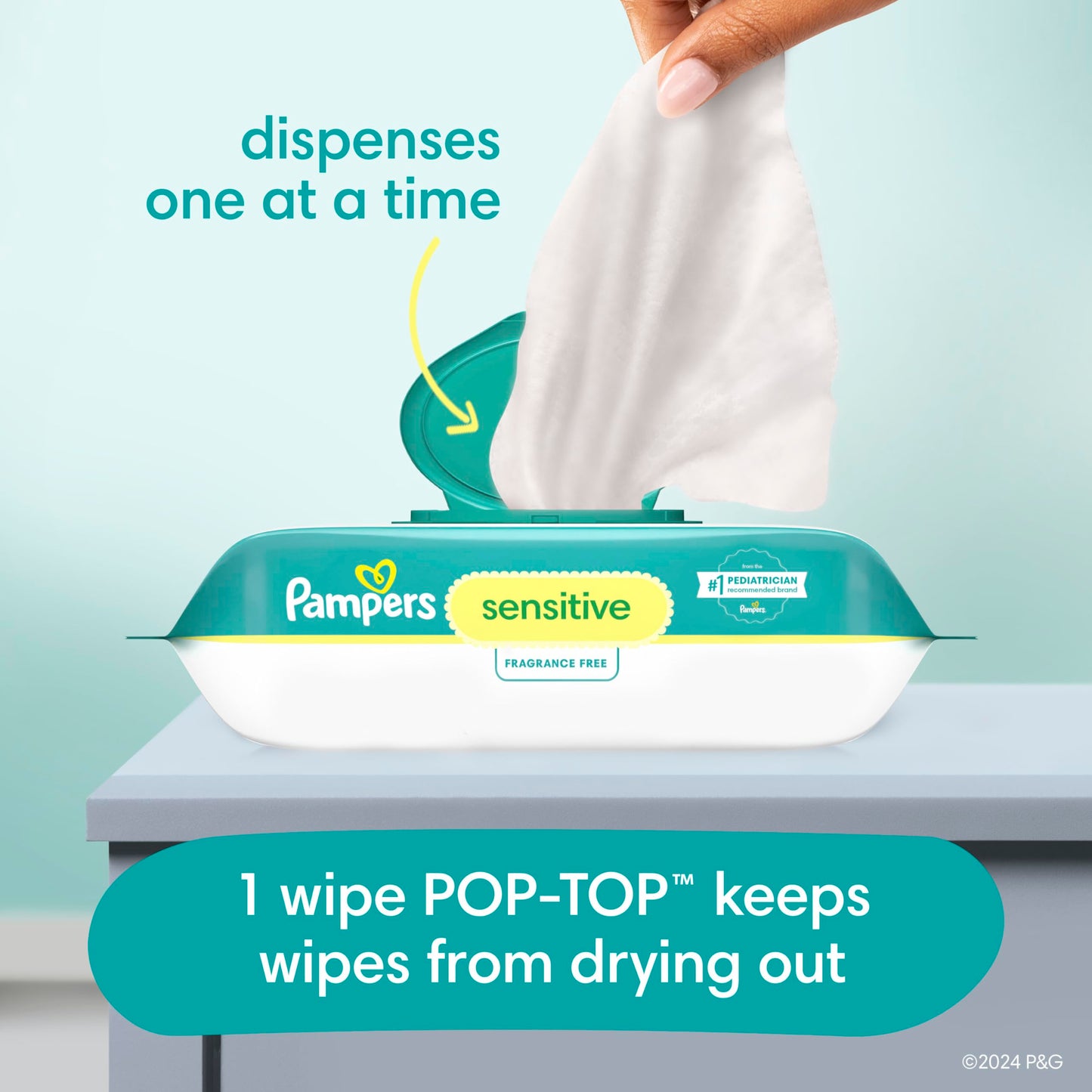 Pampers Sensitive Baby Wipes, Clinically Proven, Water Based, Hypoallergenic and Unscented Baby Wipes, 504 Baby Wipes Total (6X Flip-Top Packs) 🍁 All In One Marketplace Canada