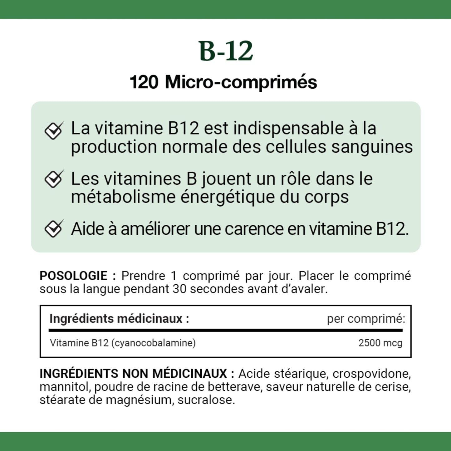 NATURE'S BOUNTY Vitamin B-12 Supplement, 2500 mcg, Quick Dissolve Tablets, Natural Cherry Flavour, Helps In Energy Metabolism, Essential In Normal Formation Of Blood Cells, 120 Tablets, 42 g 🍁 All In One Marketplace Canada