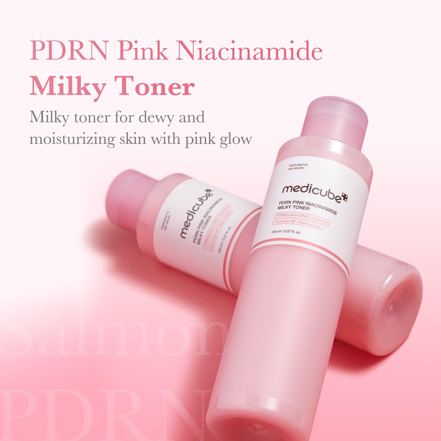 medicube PDRN Pink Niacinamide Milky Toner for Hydrating, Moisturizing, Soothing, Ceramide, Peptide, Glass Glow Skin, Korean Skincare | 150ml 5.07 fl. Oz. 🍁 All In One Marketplace Canada