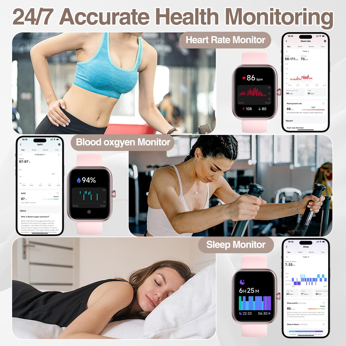 Smart Watch for Men Women with Bluetooth Call,Alexa Built-in Smartwatch,1.83"DIY Dial Fitness Watch with Sleep Heart Rate SpO2 Monitor,100+ Sport Mode,IP68 Waterproof Watch Compatible with Android iOS 🍁 All In One Marketplace Canada