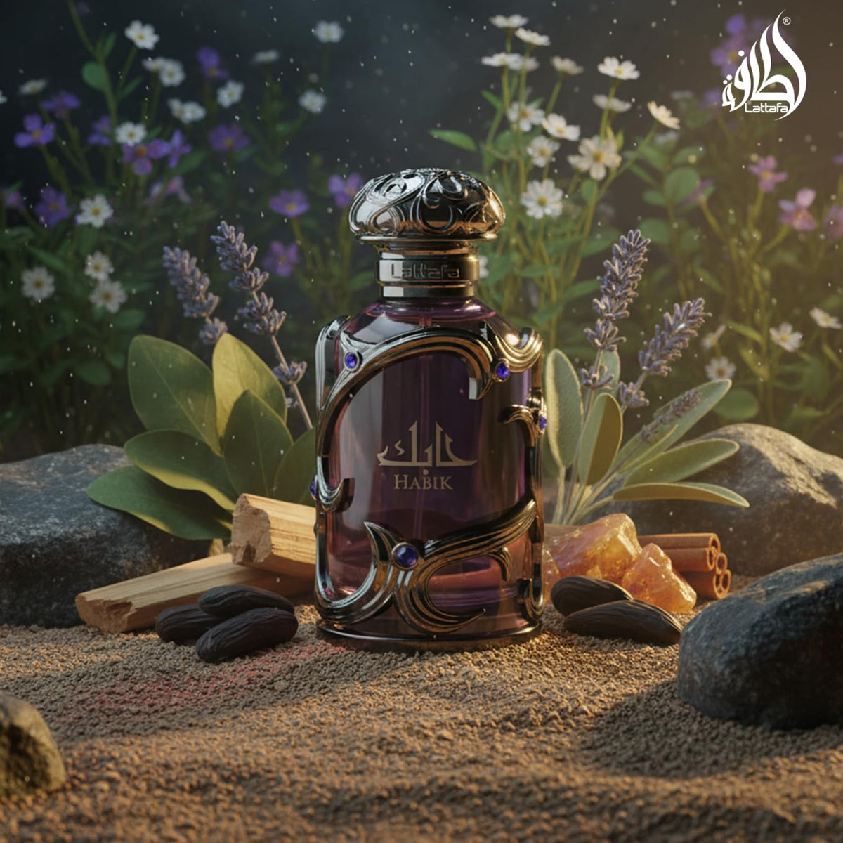 Lattafa Habik – Spicy, Aromatic, Woody, Musky – Eau de Parfum Spray Long-Lasting Fragrance for Men, 3.4 Ounce / 100 ml 🍁 All In One Marketplace Canada