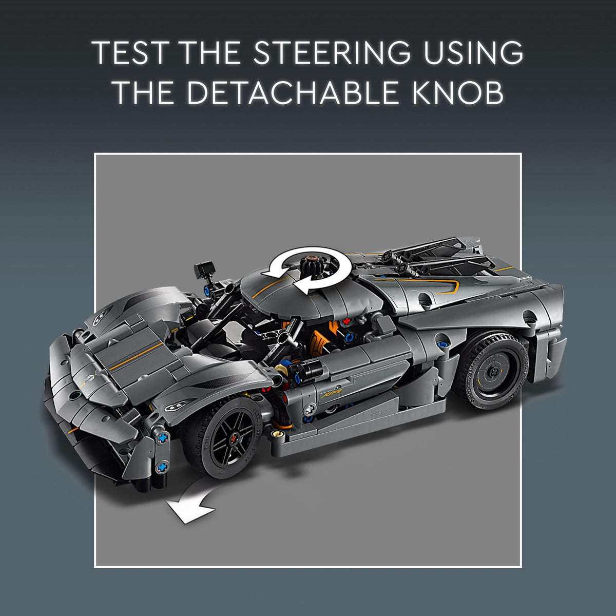 LEGO Technic Koenigsegg Jesko Absolut Grey Hypercar, Sports Car Building Toy Set for Boys and Girls, Vehicle Racing Car for Kids, Buildable Model Kit, Sports Car Toy, Motor Enthusiasts’ Gift, 42173 🍁 All In One Marketplace Canada