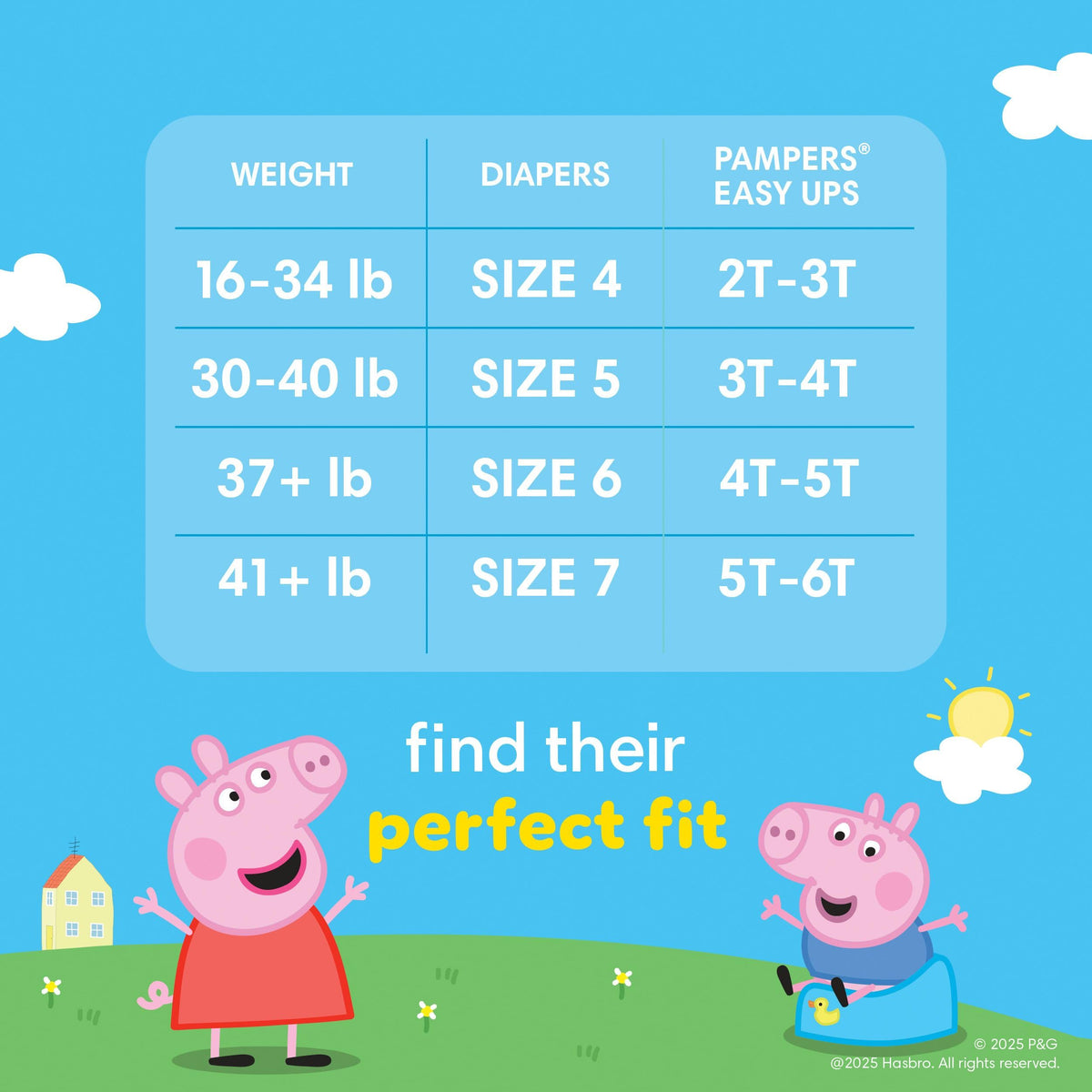 Pampers Easy Ups Training Underwear Peppa Pig Size 6 4T-5T, 1 Pack (Count of 56) 🍁 All In One Marketplace Canada