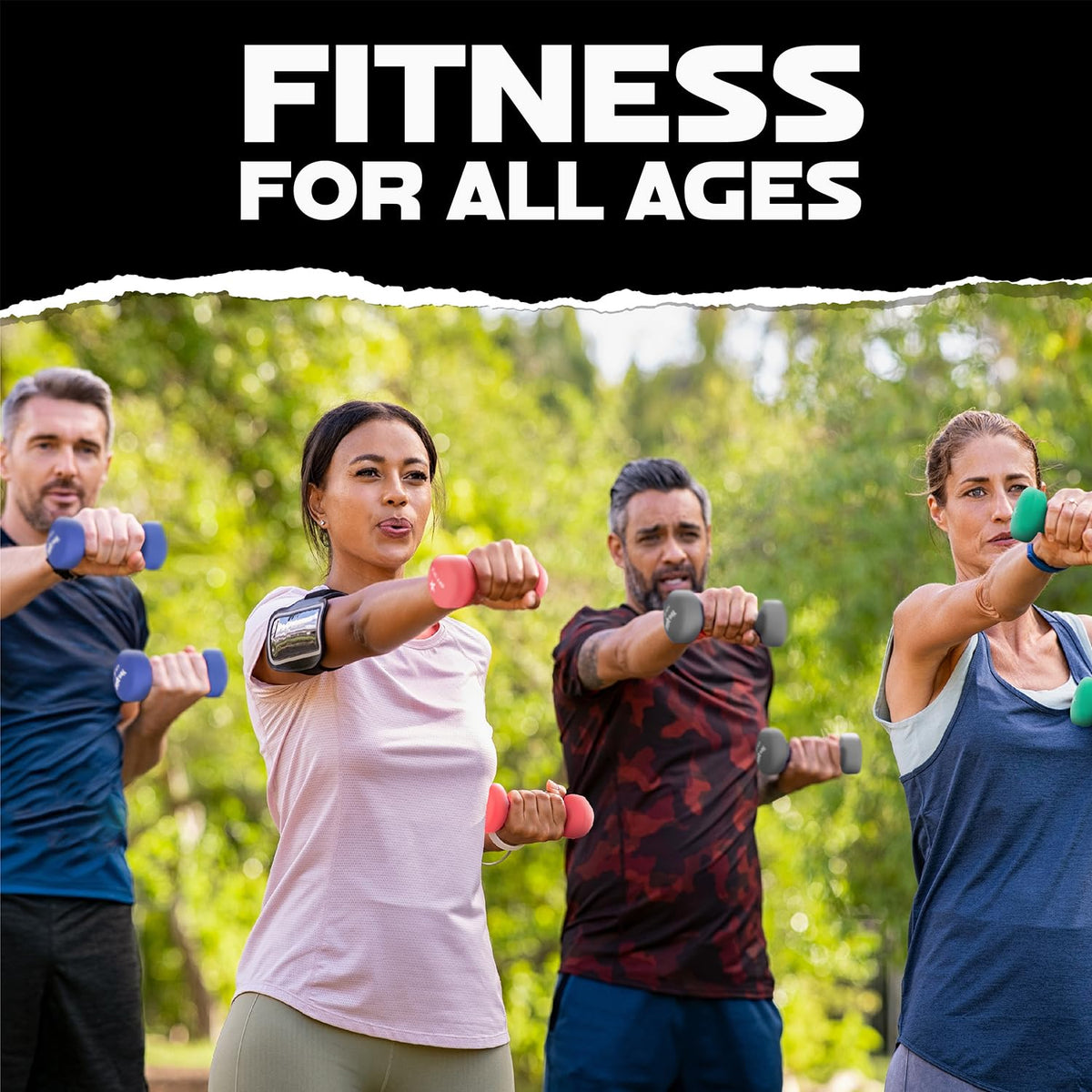 Yes4All Dumbbell Neoprene, poids et haltere, Weight set, hand weights for women, dumbbells pair, free weights (Black - 10lbs) 🍁 All In One Marketplace Canada
