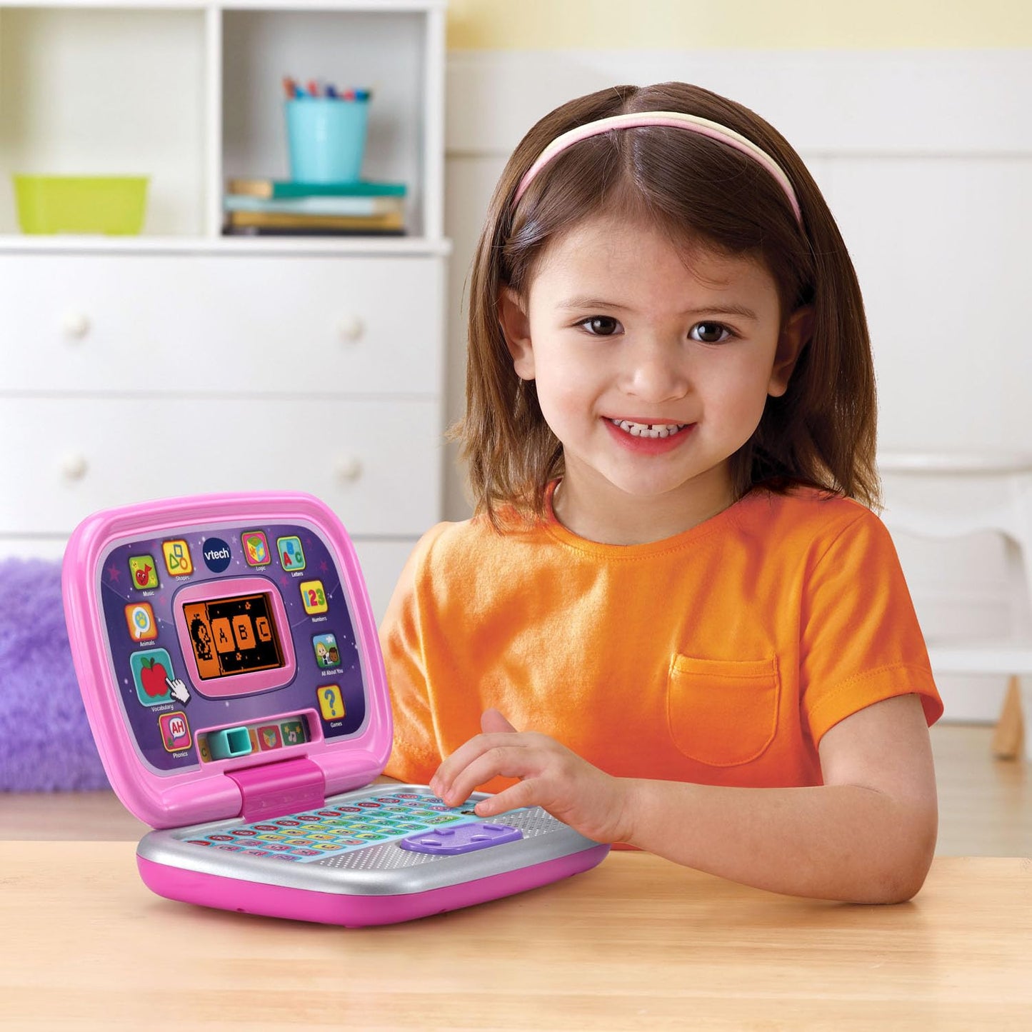 VTech Play Smart Preschool Laptop, Pink (English Version) 🍁 All In One Marketplace Canada