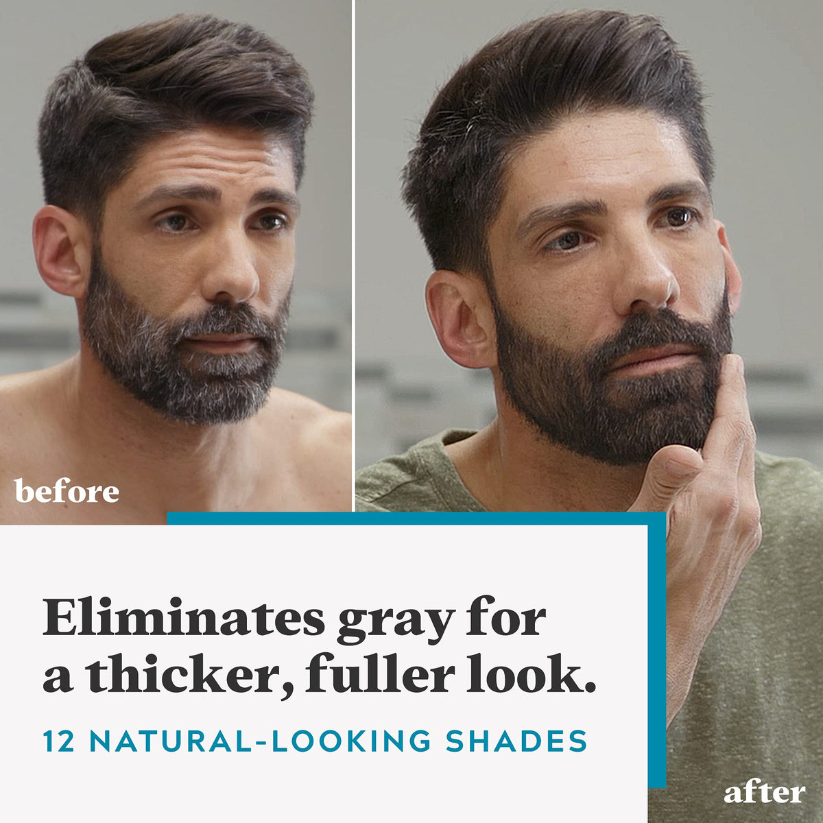 Just For Men Mustache & Beard, Beard Dye for Men with Brush Included for Easy Application, With Biotin Aloe and Coconut Oil for Healthy Facial Hair, Light Brown, M-25 (3 Count) 🍁 All In One Marketplace Canada