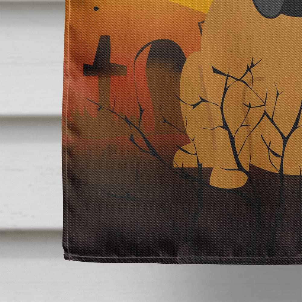 Caroline's Treasures BB4388CHF Halloween English Bulldog Red Flag Canvas House Size, Large, Multicolor