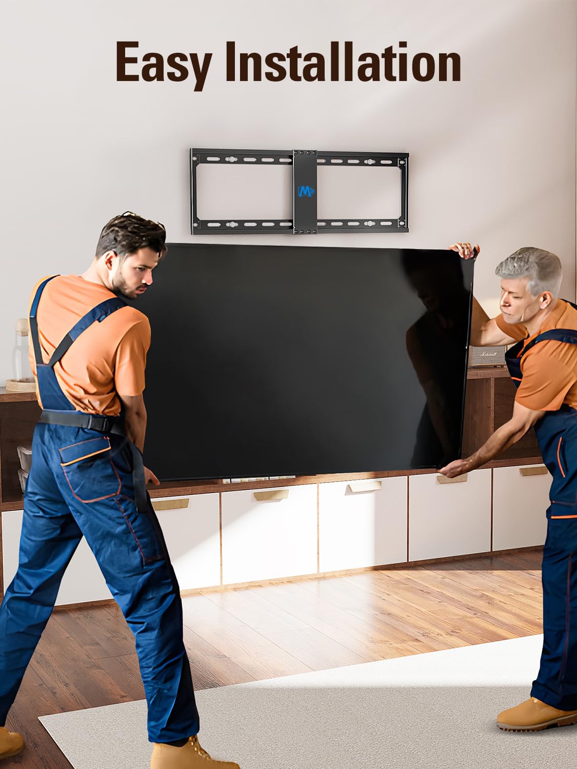 Mounting Dream Fixed TV Mount Low Profile for Most of 42-84 Inches TV Low Profile TV Wall Mount fits 16" 18" 24" Wood Studs up to VESA 600 x 400mm and 132 LBS, Ultra Slim and Space Saving MD2163-K 🍁 All In One Marketplace Canada