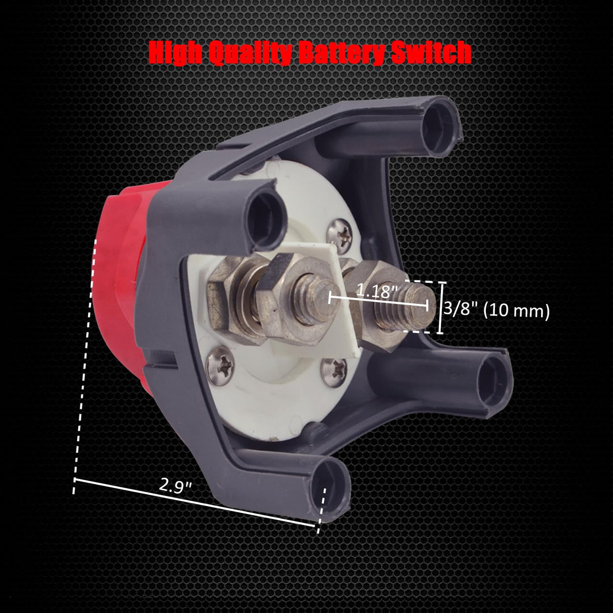 Ampper Battery Disconnect Switch, 12-48 V Battery Power Cut Master Switch Disconnect Isolator for Car, Vehicle, RV and Boat (On/Off) 🍁 All In One Marketplace Canada