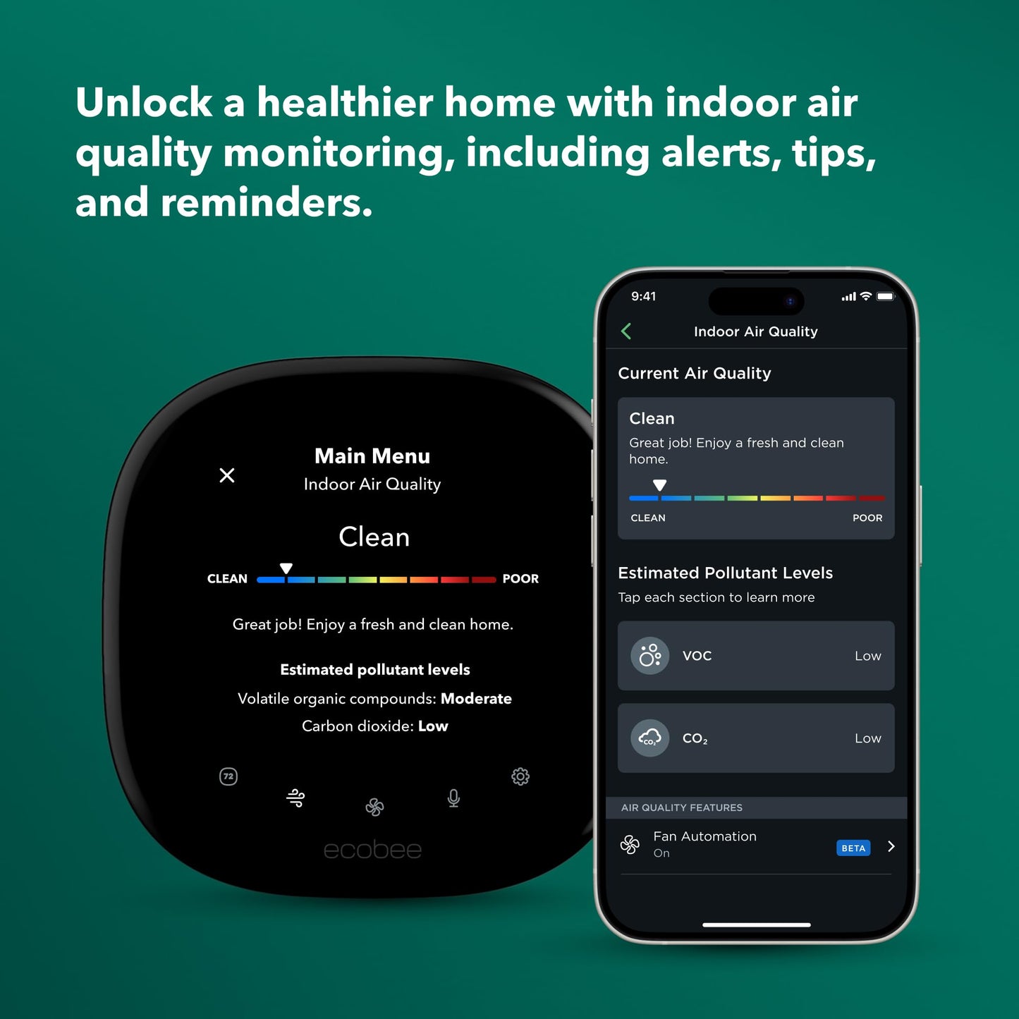 ecobee New Smart Thermostat Premium with Smart Sensor and Air Quality Monitor - Programmable Wifi Thermostat - Works with Siri, Alexa, Google Assistant 🍁 All In One Marketplace Canada