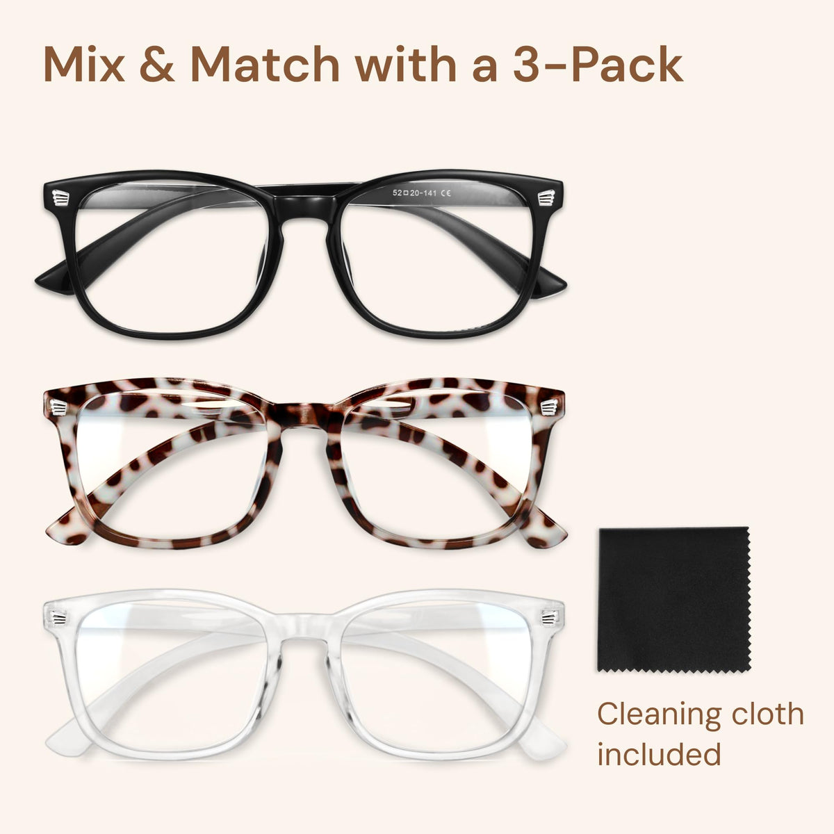 Gaoye Blue Light Blocking Glasses, Fashion Square Fake Nerd Eyewear Anti UV Ray Computer Gaming Eyeglasses Women/Men 🍁 All In One Marketplace Canada