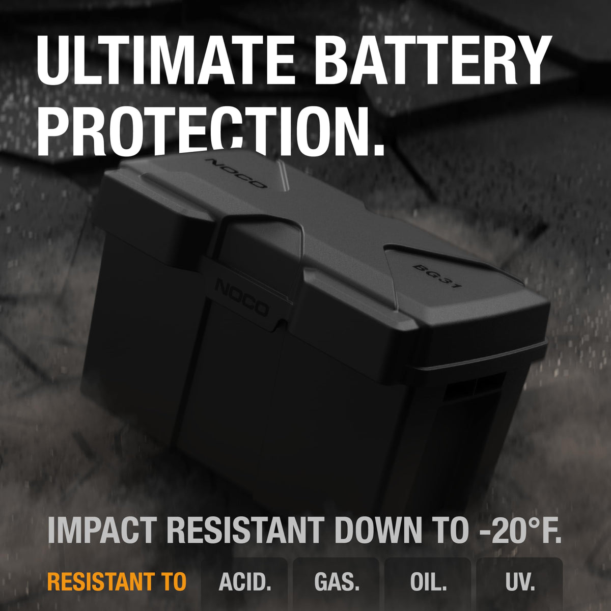 NOCO Snap-Top BG31 Battery Box, Group 24-31 12V Battery Box for Marine, Automotive, RV, Boat, Camper and Travel Trailer Batteries 🍁 All In One Marketplace Canada