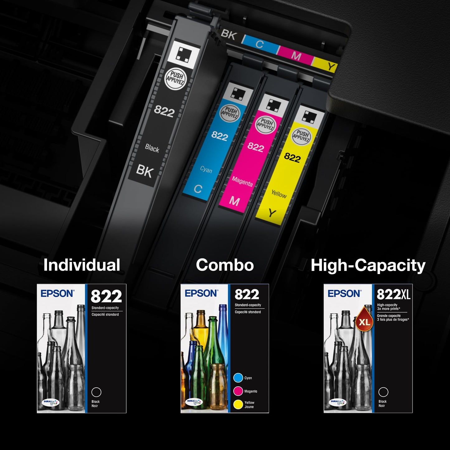 Epson 822XL Genuine High Capacity Black Ink Cartridge T822XL120 🍁 All In One Marketplace Canada